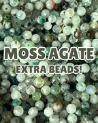 EXTRA Moss Agate Beads