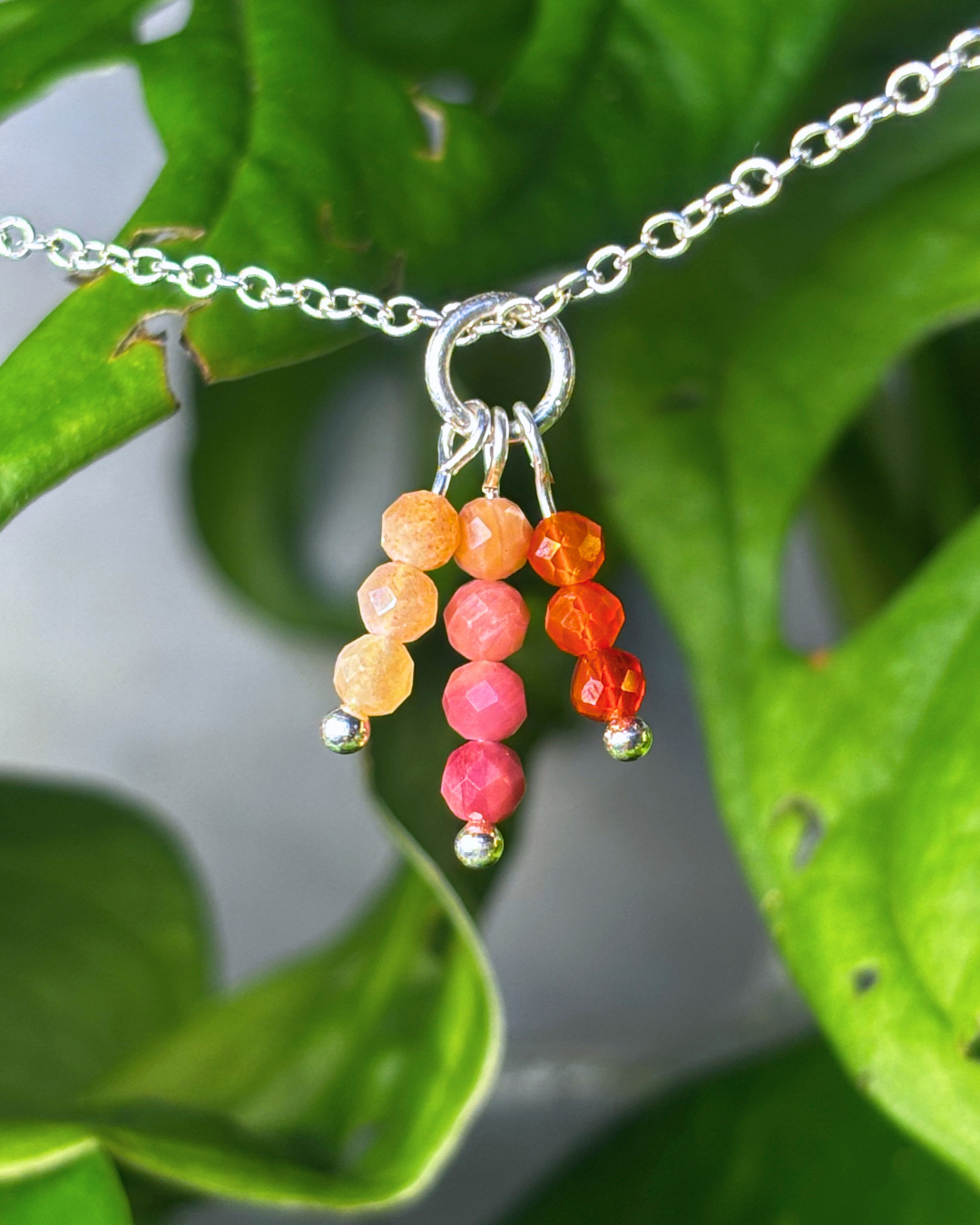 Leo Triple Sparkle Necklace Charm