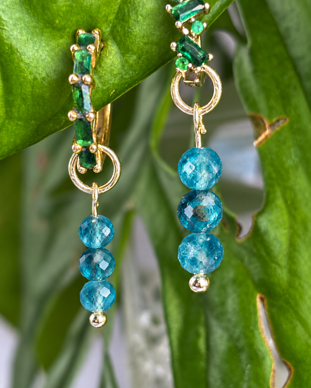 The Triple Dew Drop Earring Charm PAIR