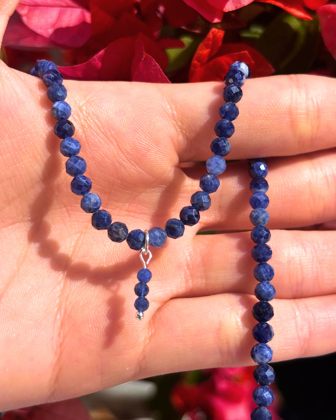 Sodalite Crystal Necklace