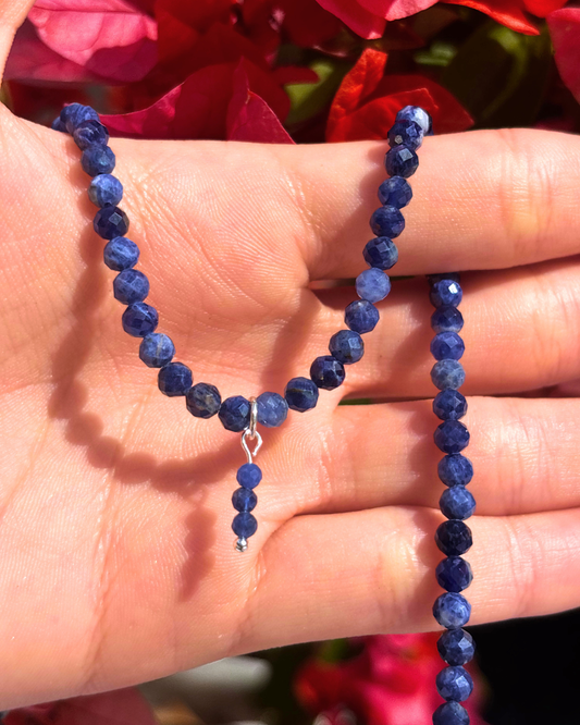 Sodalite Crystal Necklace
