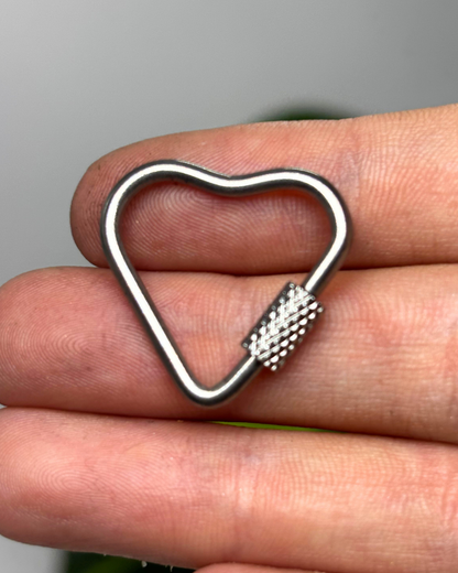 The Silver Heart Carabiner