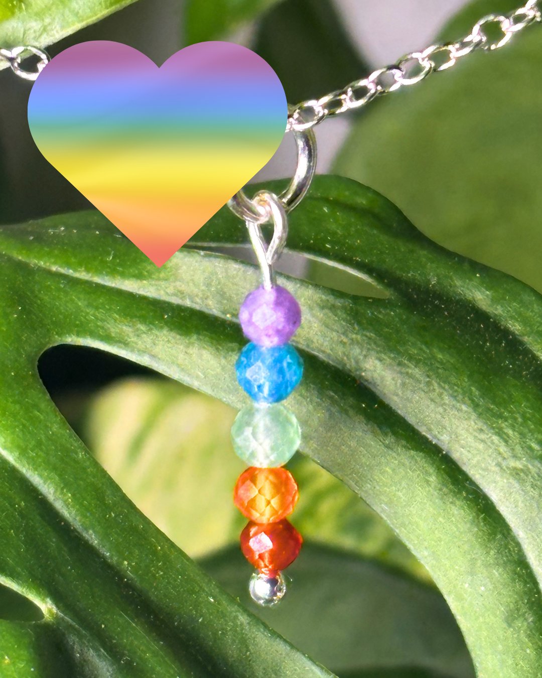 Rainbow Necklace Charm