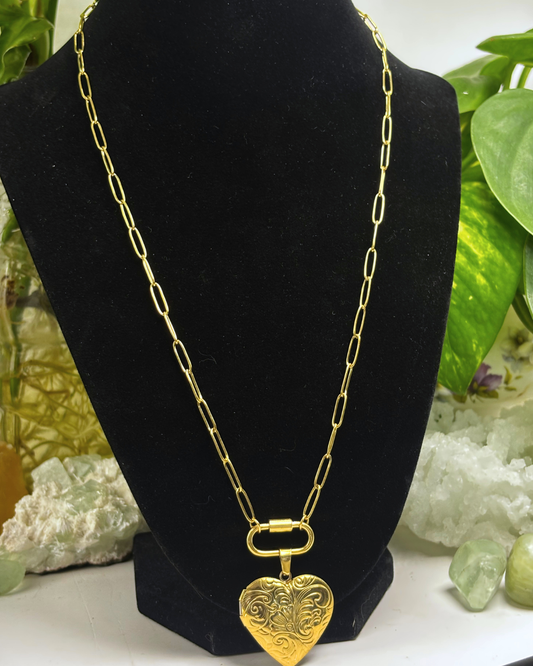 The Carabiner Necklace Gold 50cm