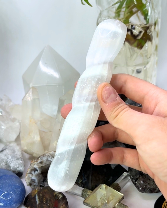 Satin Spar Wand