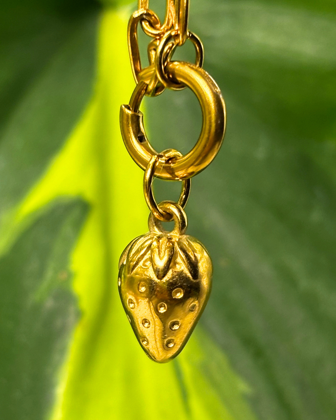 The Gold Strawberry Charm