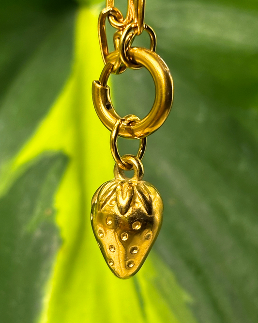 The Gold Strawberry Charm