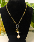 The Oval Mixed Metals Clasp Necklace