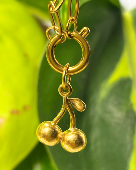 The Gold Cherry Charm