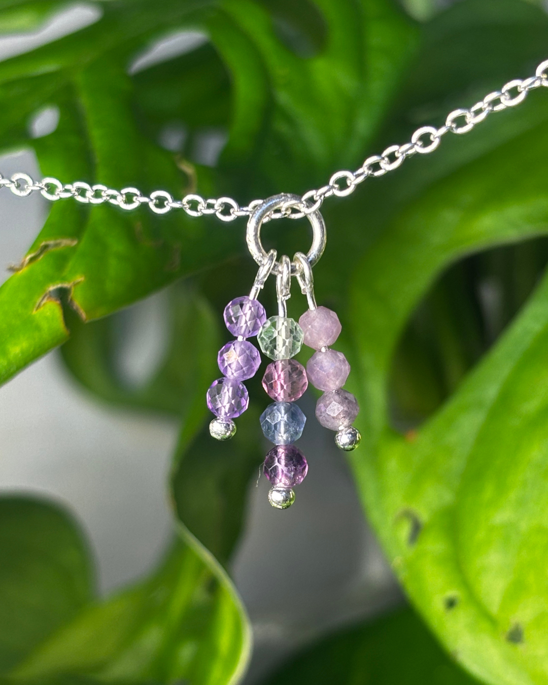 Libra Triple Sparkle Necklace Charm