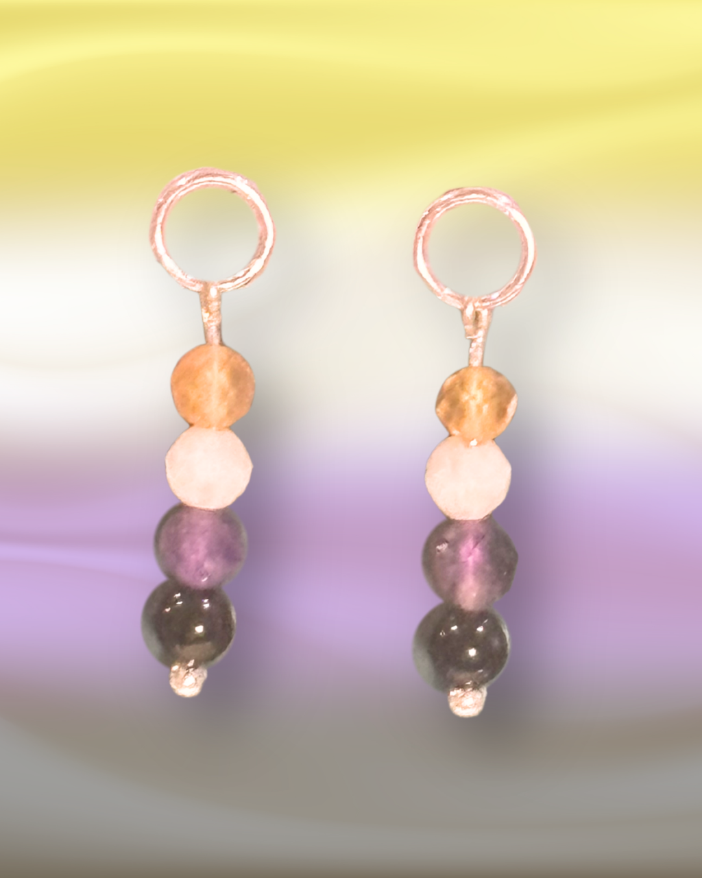 Non-Binary Pride Earring Charm