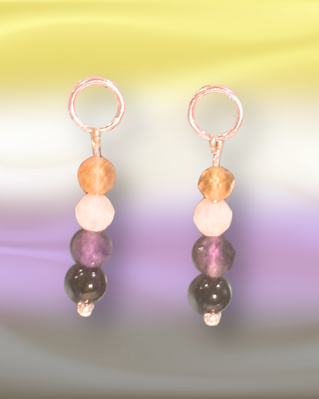 Non-Binary Pride Earring Charm