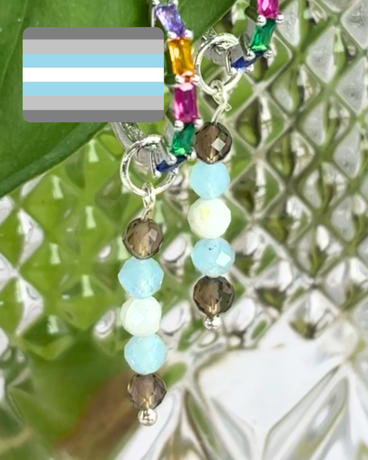 Demiboy Pride Earring Charm