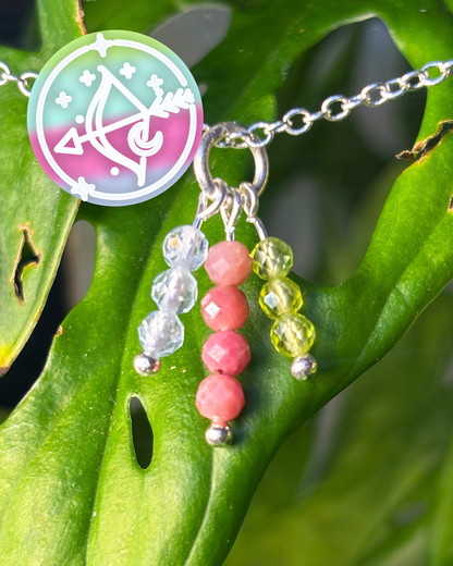 Sgaitarius Triple Sparkle Necklace Charm
