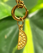 The Gold Watermelon Charm