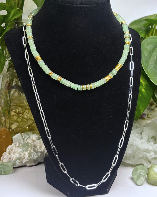 Long Silver Paperclip Chain Necklace 60CM