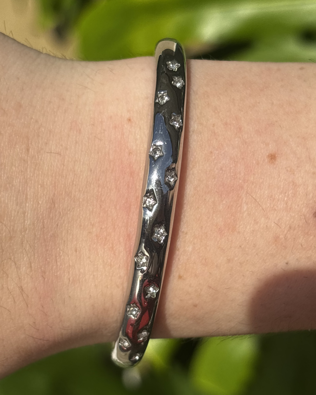 White Star Silver Cuff Bracelet