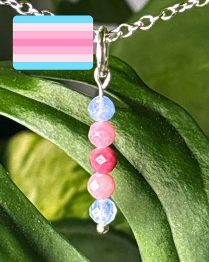 Transfemme Pride Necklace Charm