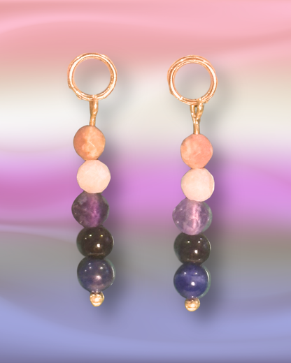 Genderfluid Pride Earring Charm