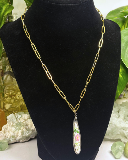 Medium Gold Paperclip Chain Necklace 50CM