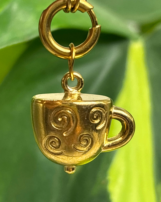 The Gold Teacup Charm