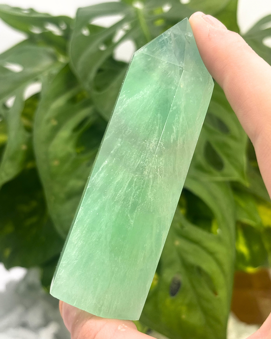 Green Fluorite Tower UV Reactive