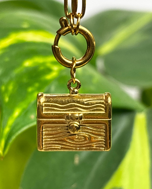 The Gold Treasure Chest Charm