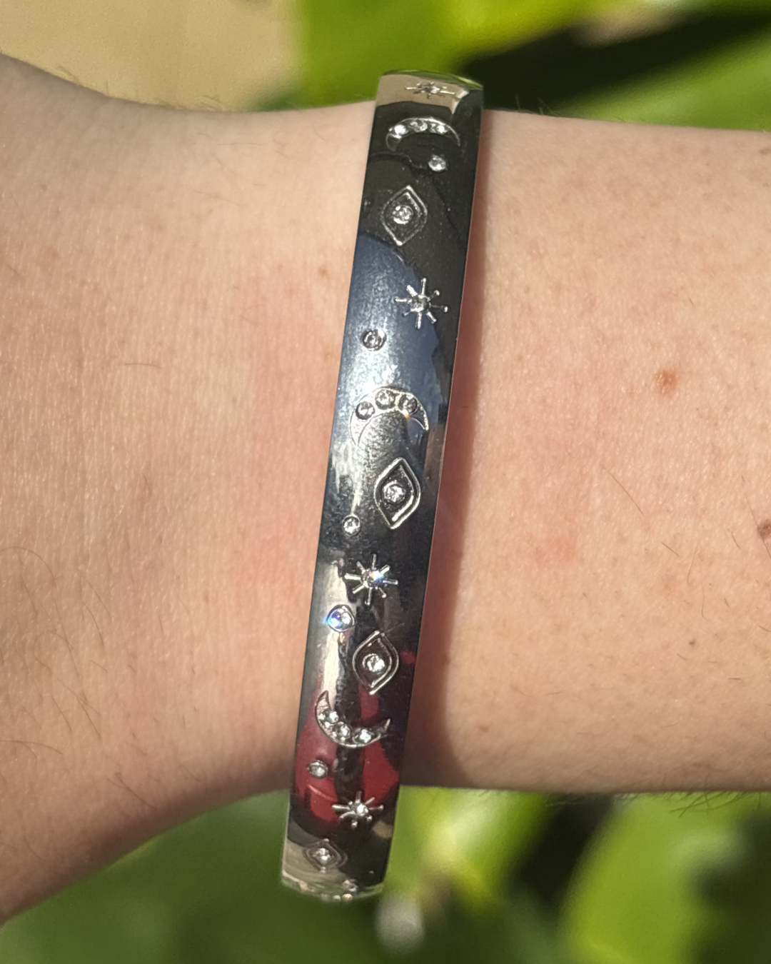 Silver Moon & Stars Bracelet 6mm