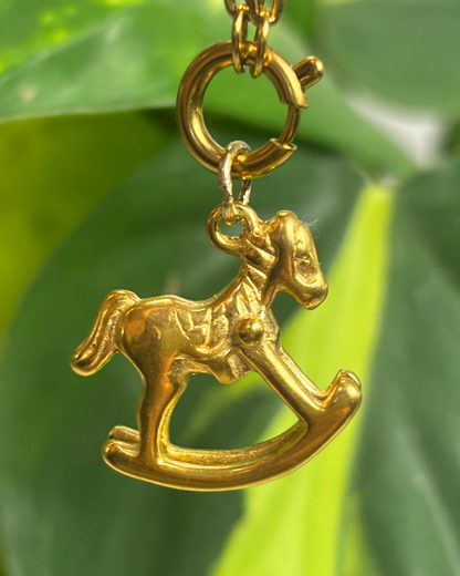 The Gold Rocking Horse Charm