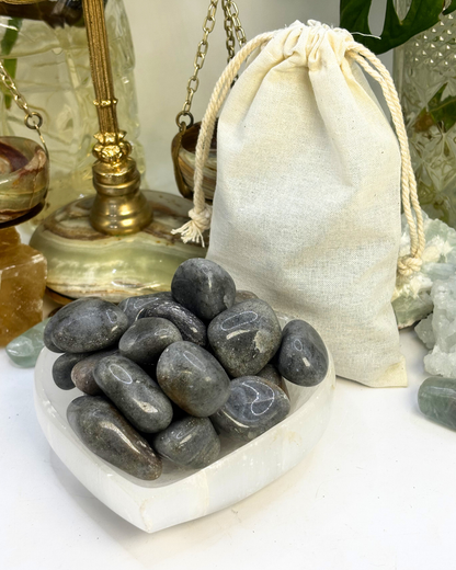Bulk Grey Aventurine Tumbles 300g