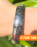 Silver Castle Vines Chunky Vintage Inspired Bracelet 16mm