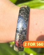 Silver Castle Vines Chunky Vintage Inspired Bracelet 16mm