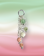 Abrosexual Pride Lily of the Valley Crystal Earring Charm