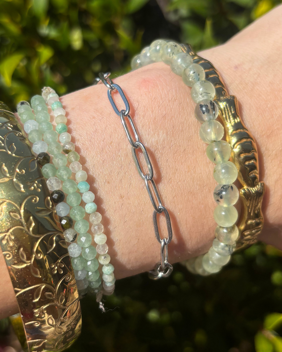 Silver Paperclip Bracelet with Magnetic Clasp SMALL