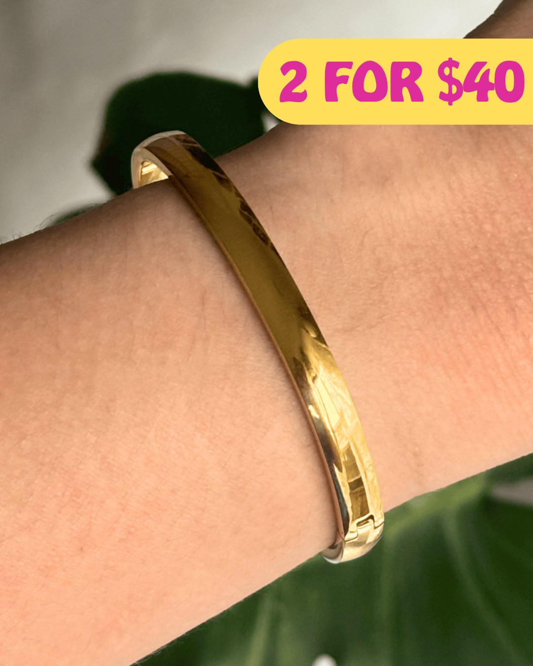 6mm Gold Bangle