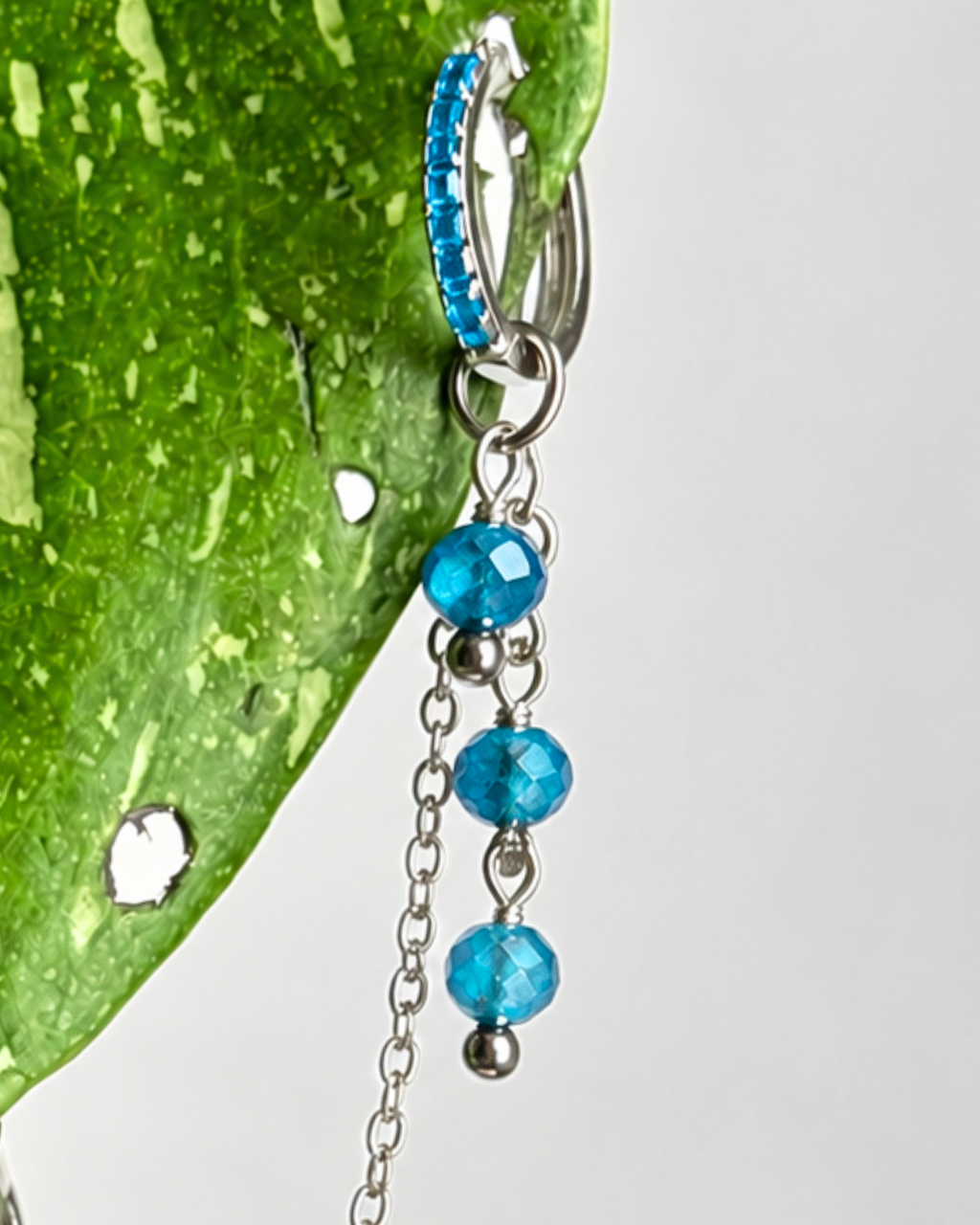 Apatite Waterfall Earring Chain
