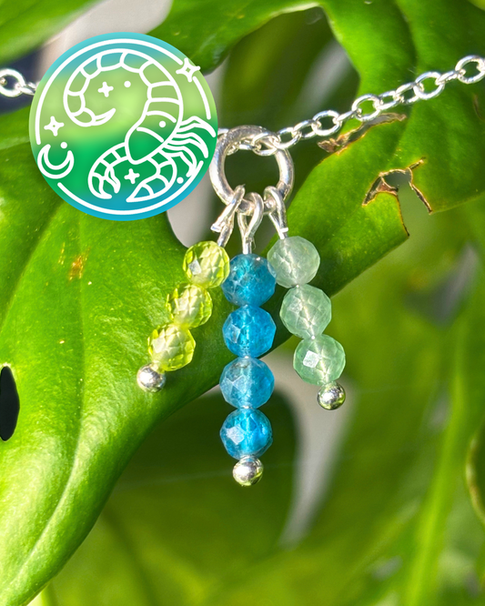 Scorpio Triple Sparkle Necklace Charm