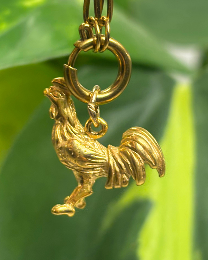 The Gold Rooster Charm