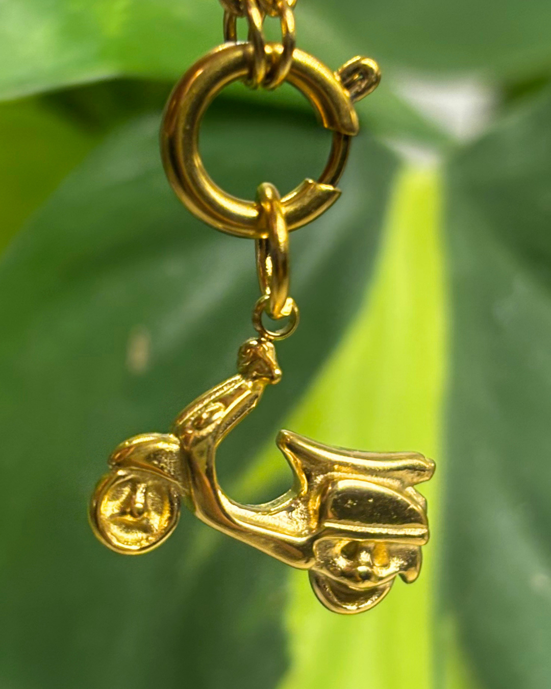 The Gold Scooter Charm
