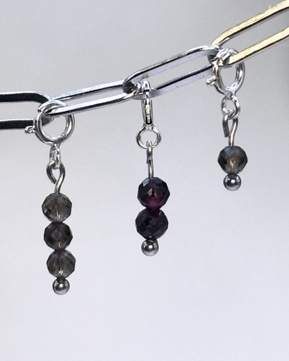 Vampire Goth Crystal Clip Set 8 Pieces