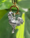 The Silver Rooster Charm