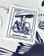 Wild Mushrooms Stamp Sticker