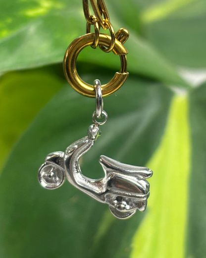 The Silver Scooter Charm