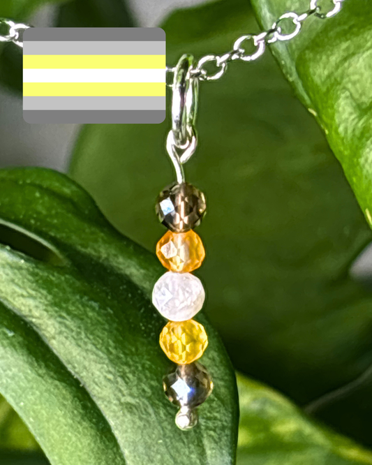 Demi Gender Pride Necklace Charm