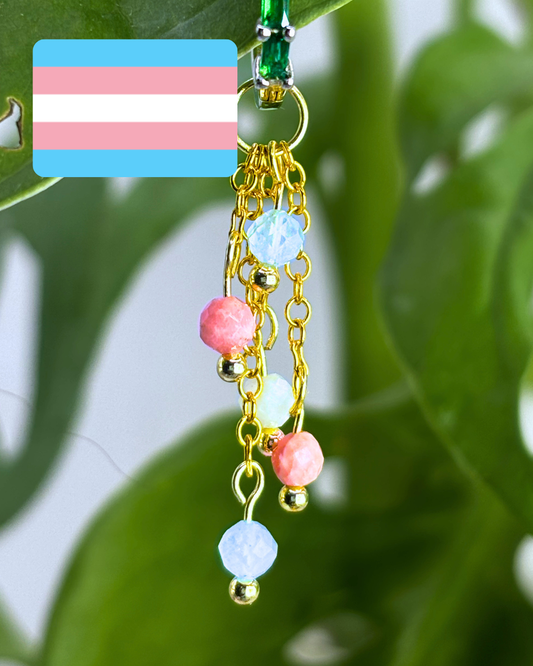 Transgender Pride Lily of the Valley Charm