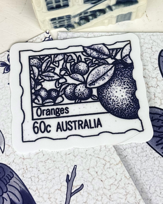 Aussie Oranges Stamp Sticker