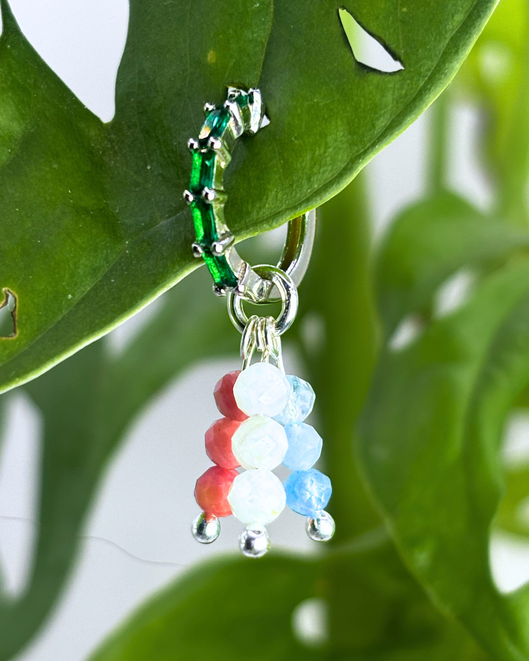 Transgender Pride Triple Stacked Charm