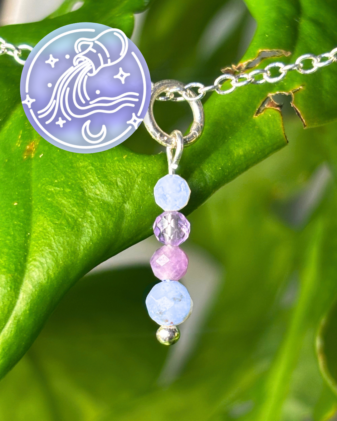 Aquarius Necklace Charm