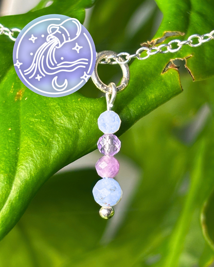 Aquarius Necklace Charm