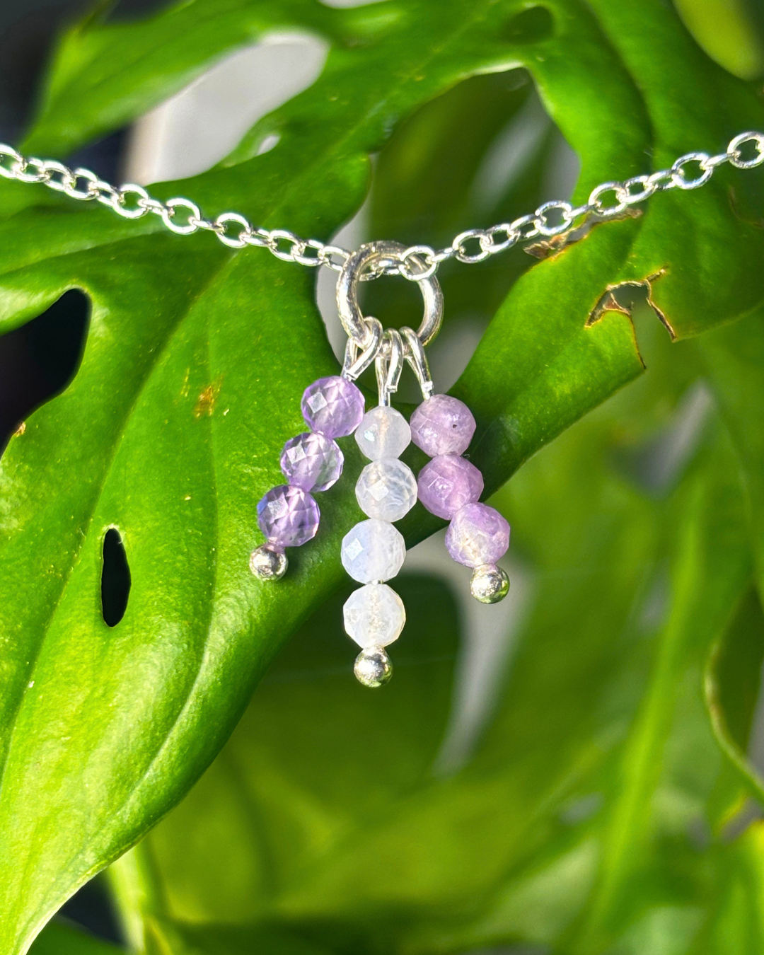 Aquarius Triple Sparkle Necklace Charm